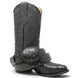 Botas de Avestruz Grabado con Horma Puntal - White Diamond - White Diamonds Boots
