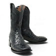 Botas de Avestruz Grabado Horma Rodeo Cuadrada -Quincy Boots - Quincy Boots