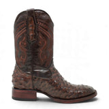 Botas de Avestruz Grabado Horma Rodeo Cuadrada -Quincy Boots - Quincy Boots