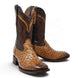 Botas de Avestruz Grabado Horma Rodeo Cuadrada -Quincy Boots - Quincy Boots