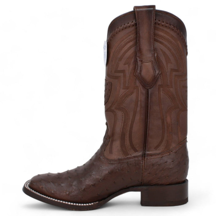 Botas de Avestruz Horma Cuadrada Ancha WW - 2824L0307 - Wild West Boots