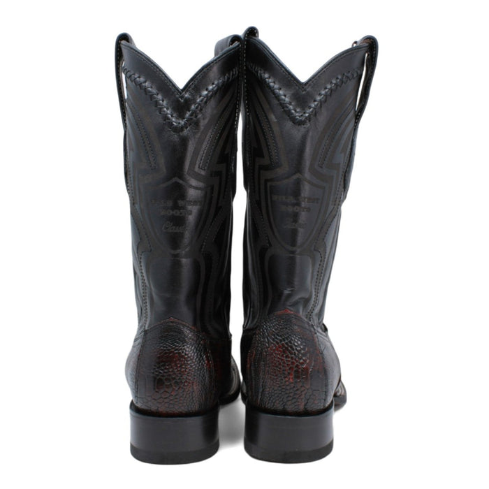 Botas de Avestruz Pata Original Horma Cuadrada Ancha WW - 2824L0518 - Wild West Boots