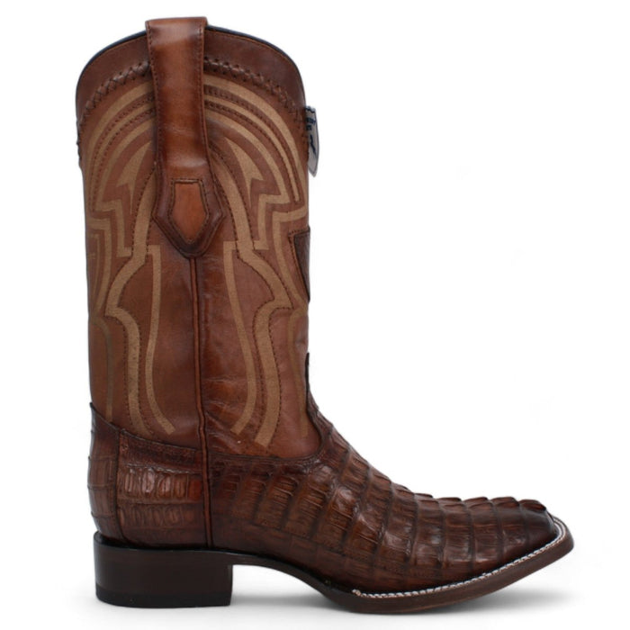 Botas de Cocodrilo Caiman Cola Horma Cuadrada Ancha WW - 2824L0116 - Wild West Boots