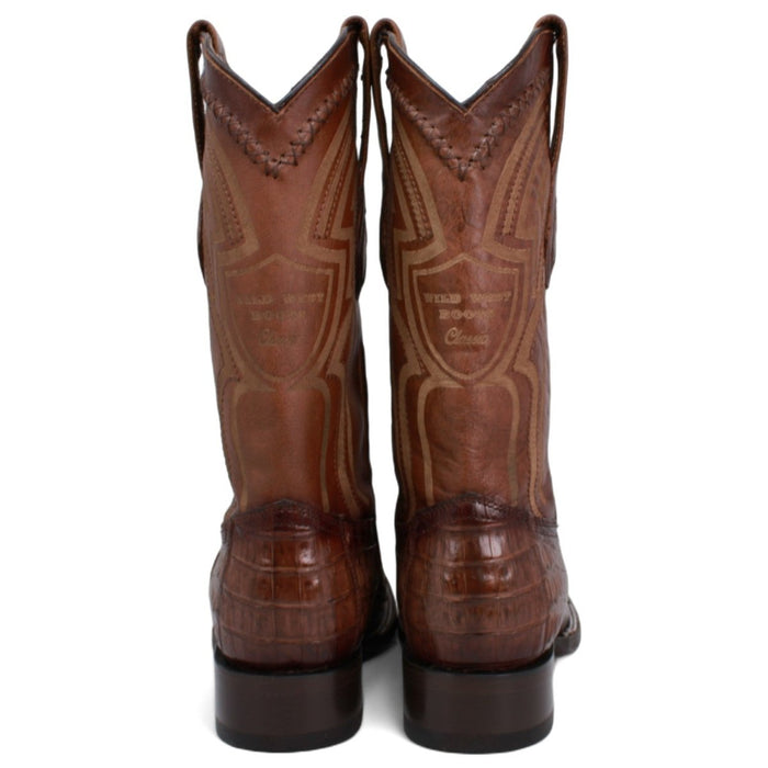 Botas de Cocodrilo Caiman Cola Horma Cuadrada Ancha WW - 2824L0116 - Wild West Boots