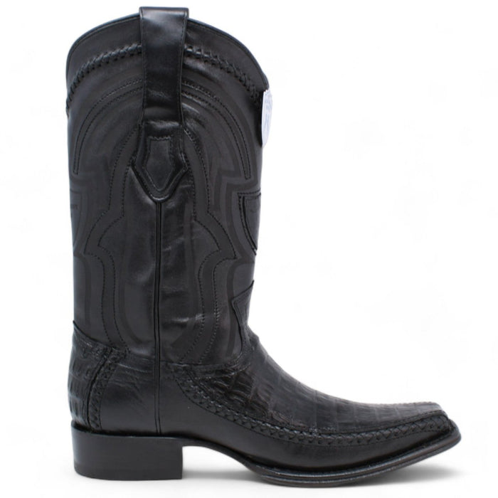 Botas de Cocodrilo Caiman con Venado Horma Europea WW - 276F8205 - Wild West Boots