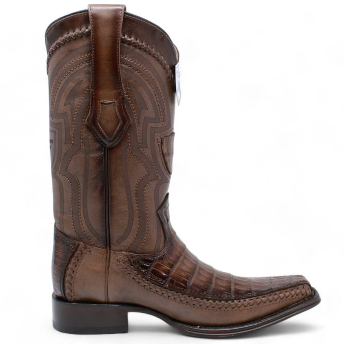 Botas de Cocodrilo Caiman con Venado Horma Europea WW - 277LF8216 - Wild West Boots