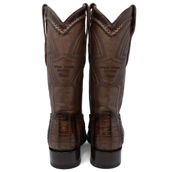 Botas de Cocodrilo Caiman con Venado Horma Europea WW - 277LF8216 - Wild West Boots