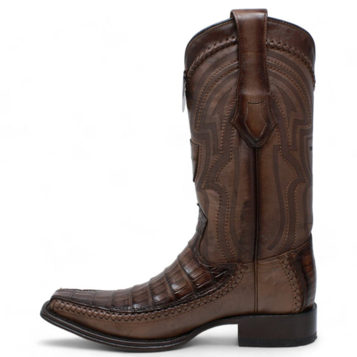 Botas de Cocodrilo Caiman con Venado Horma Europea WW - 277LF8216 - Wild West Boots