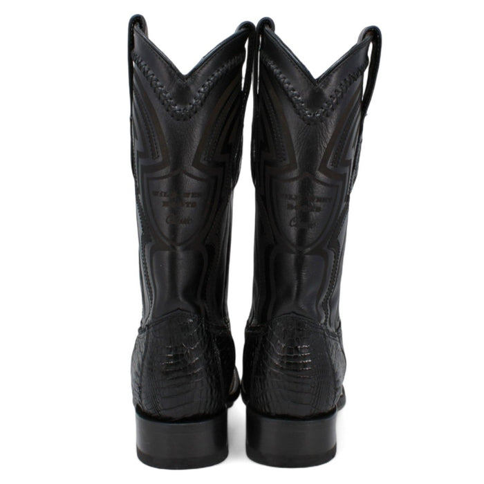 Botas de Cocodrilo Caiman Lomo Horma Cuadrada Ancha WW - 2824L0205 - Wild West Boots