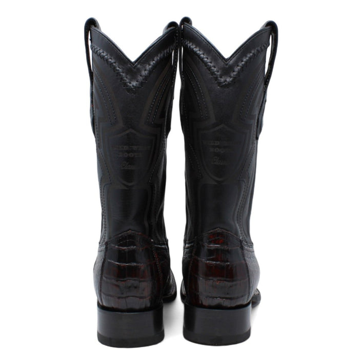 Botas de Cocodrilo Caiman Lomo Horma Cuadrada Ancha WW - 2824L0218 - Wild West Boots