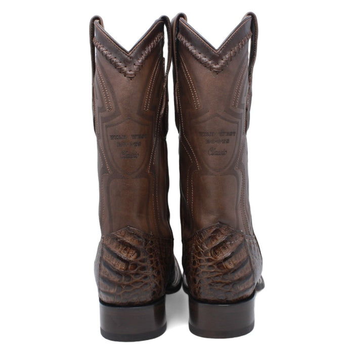 Botas de Cocodrilo Caiman Panza Horma Cuadrada Suela Vaqueta WW - 2824L8207 - Wild West Boots