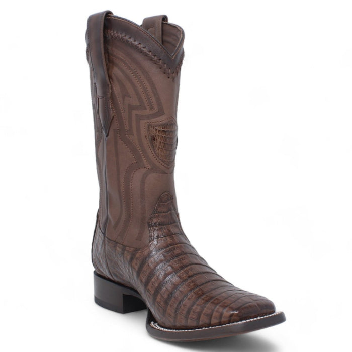 Botas de Cocodrilo Caiman Panza Horma Cuadrada Suela Vaqueta WW - 2824L8207 - Wild West Boots