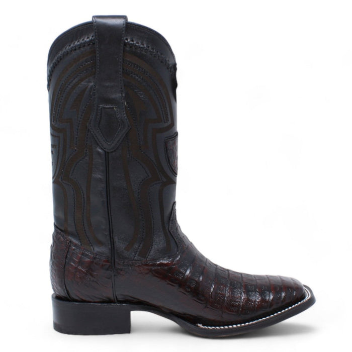 Botas de Cocodrilo Caiman Panza Horma Cuadrada Suela Vaqueta WW - 2824L8218 - Wild West Boots