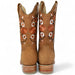 Botas de Cuero Acabado Nobuck para Dama en Miel ROD - 41551 - Rodeo Imports