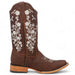 Botas de Cuero Crazy con Flores para Mujer en Horma Rodeo - Quincy Boots