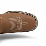 Botas de Cuero Crazy con Flores para Mujer en Rodeo Tan - La Sierra - La Carreta