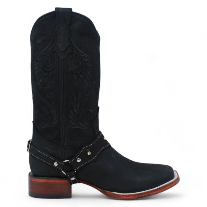 Botas de Cuero para Mujer en Horma Rodeo con Bordado - Quincy Boots