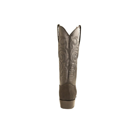 Western Genuine Elephant Boots Toe Black Color - Los Altos Boots back view