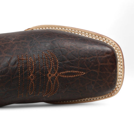 Botas de hombre Horma Cuadrada Cuello De Toro Cafe - El Reparo - Tanner Mark Boots