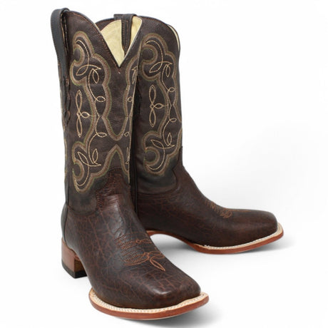 Botas de hombre Horma Cuadrada Cuello De Toro Cafe - El Reparo - Tanner Mark Boots