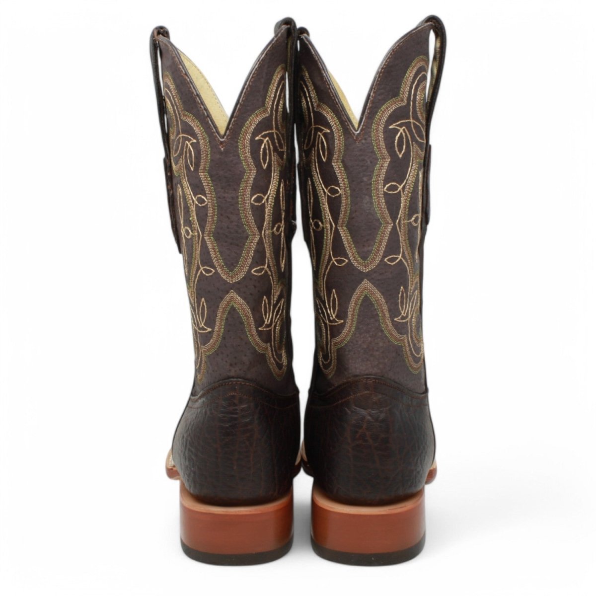 Botas de hombre Horma Cuadrada Cuello De Toro Cafe - El Reparo - Tanner Mark Boots