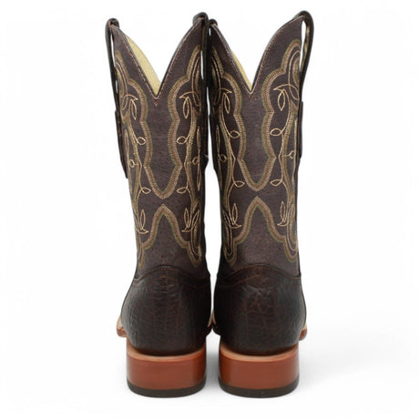 Botas de hombre Horma Cuadrada Cuello De Toro Cafe - El Reparo - Tanner Mark Boots