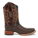 Botas de hombre Horma Cuadrada Pata de Averstruz Cafe - Rancho Semental - Tanner Mark Boots