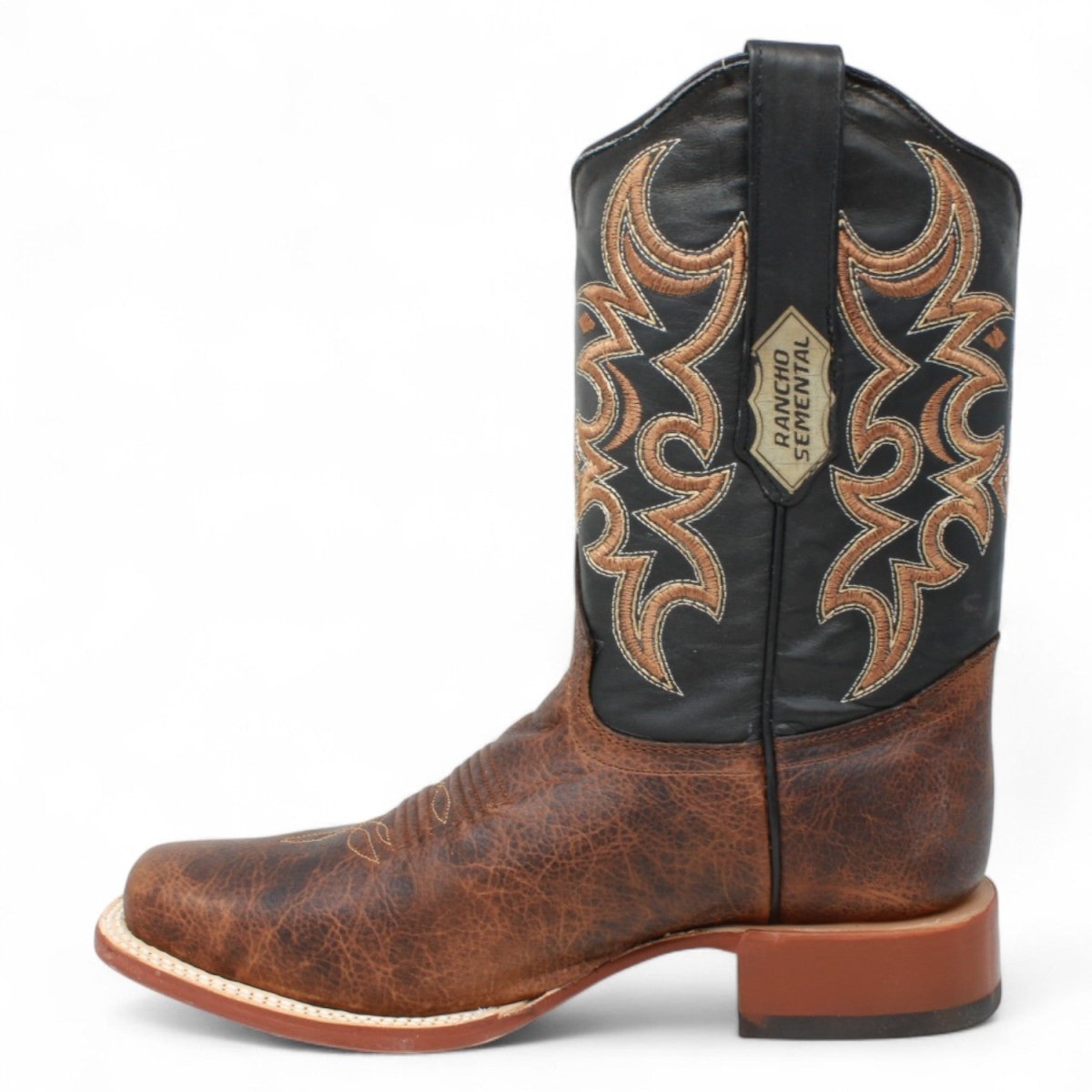 Botas de hombre Horma Cuadrada Piel Origianl Cafe - Rancho Semental - Tanner Mark Boots