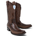 Botas de Pata de Avestruz con Venado Original en Horma Europea WW - 277LF0516 - Wild West Boots