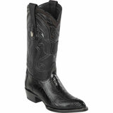Botas de Pata de Avestruz Original Horma Puntal Color Negro - Wild West Boots - Wild West Boots