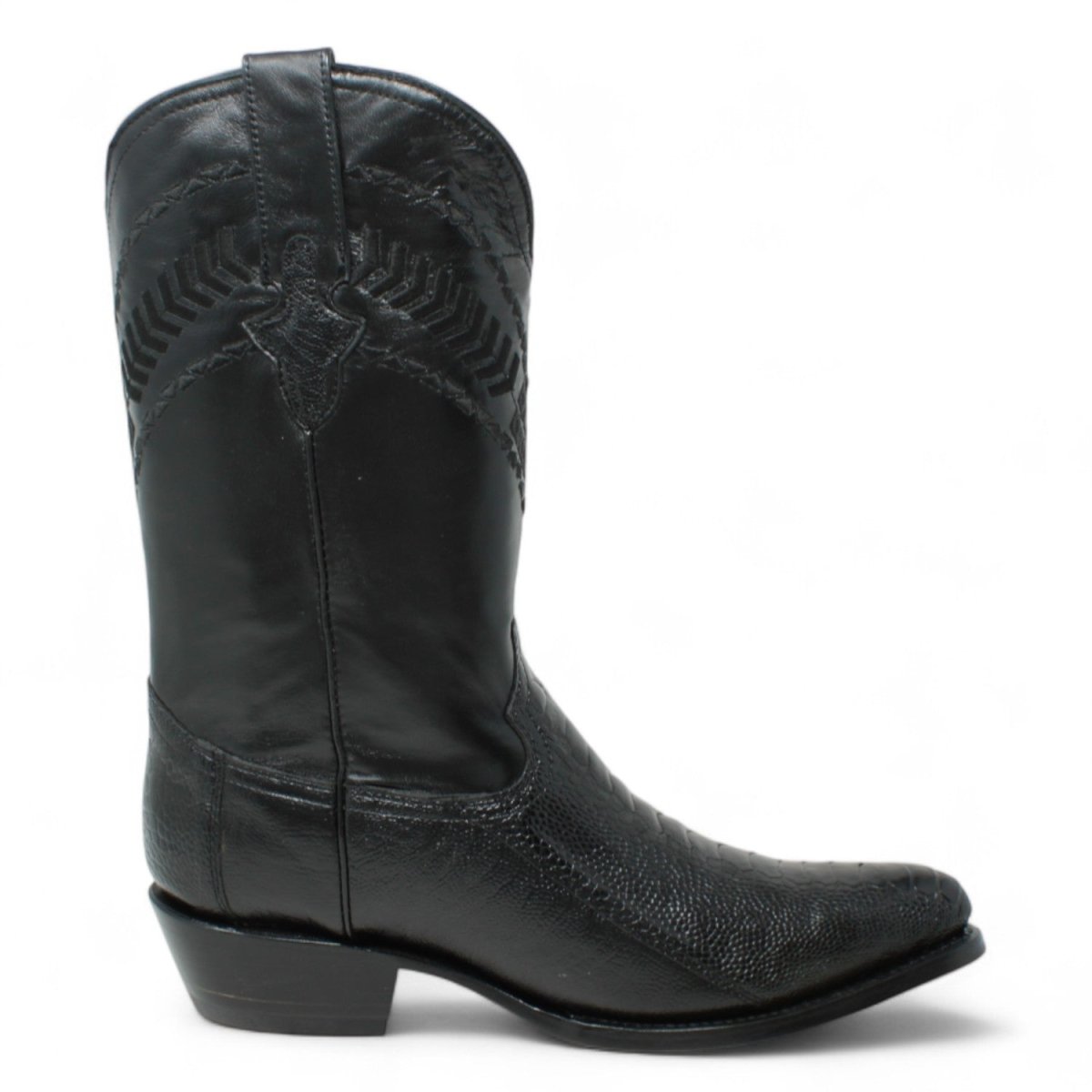 Botas de Pata de Avestruz Original Horma Puntal WD - 212 - White Diamonds Boots