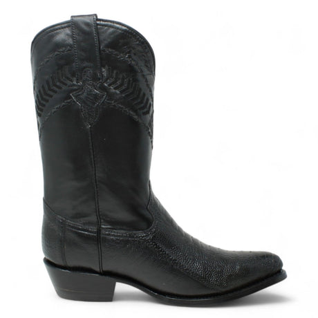 Botas de Pata de Avestruz Original Horma Puntal WD - 212 - White Diamonds Boots