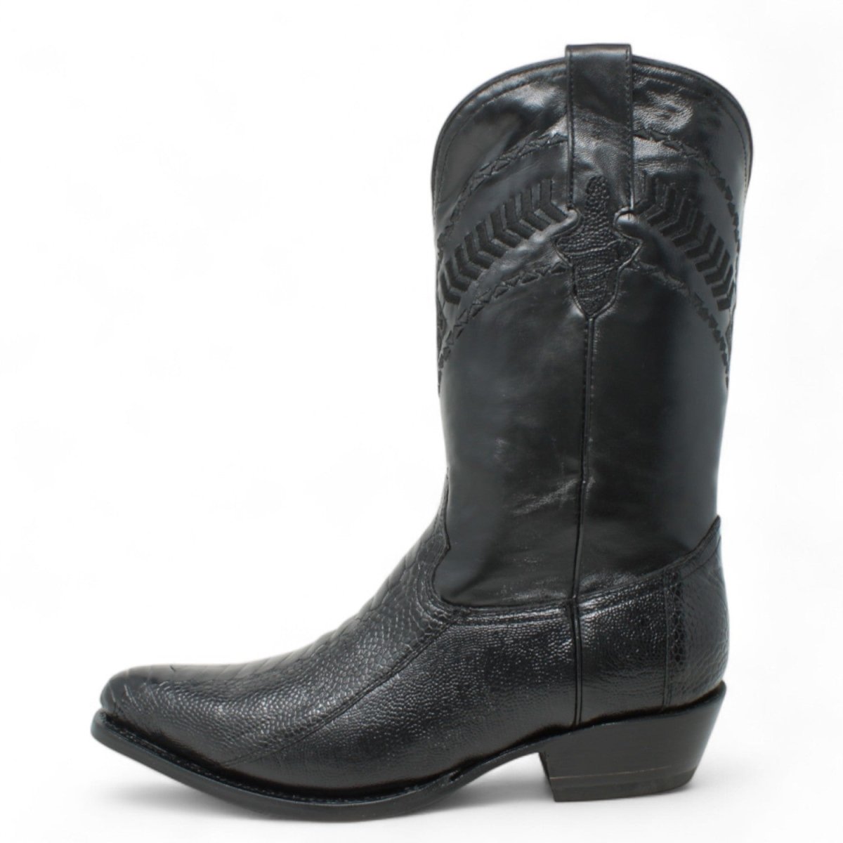 Botas de Pata de Avestruz Original Horma Puntal WD - 212 - White Diamonds Boots