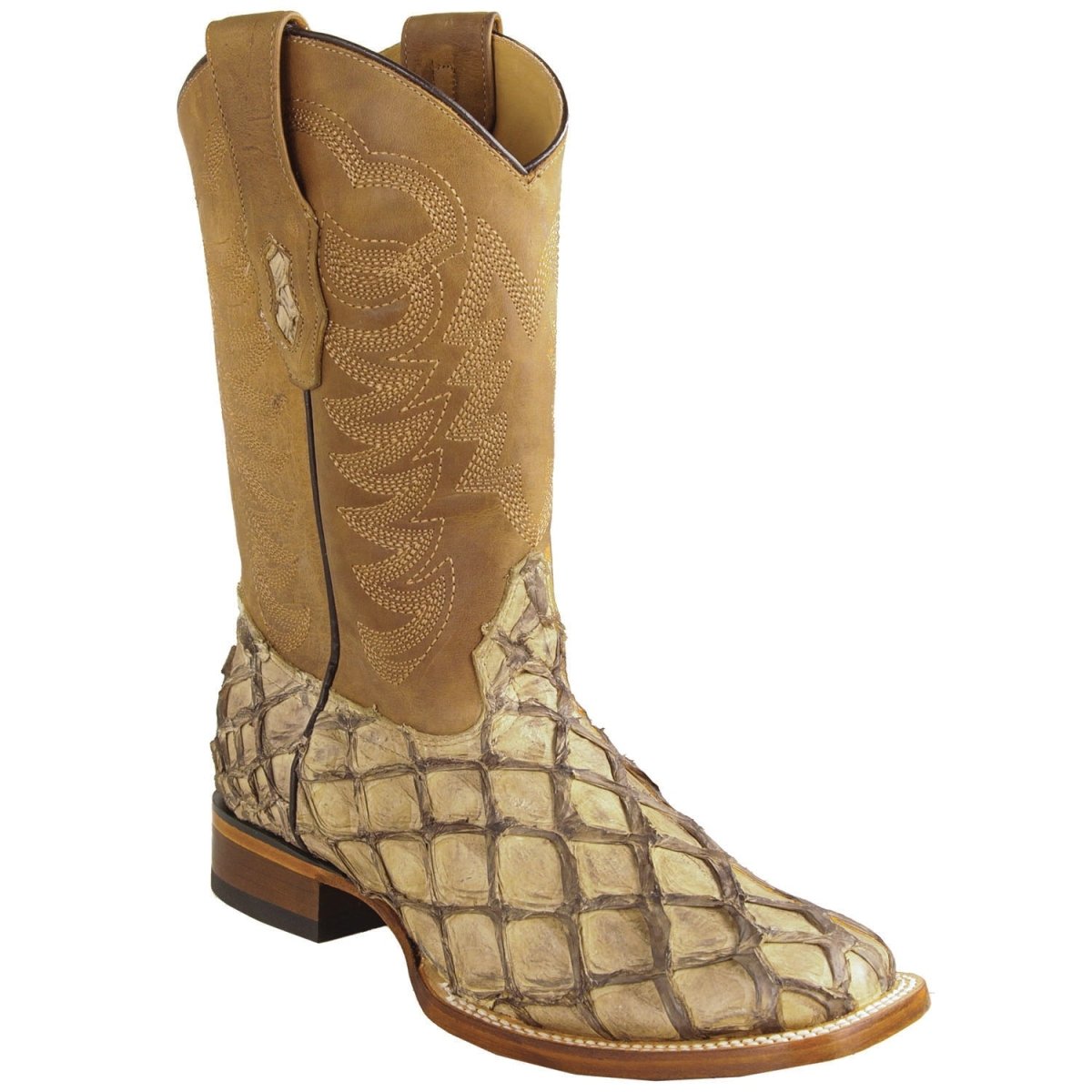 Men\'s Los Altos Tan Crocodile Pattern Boots Men main image 2