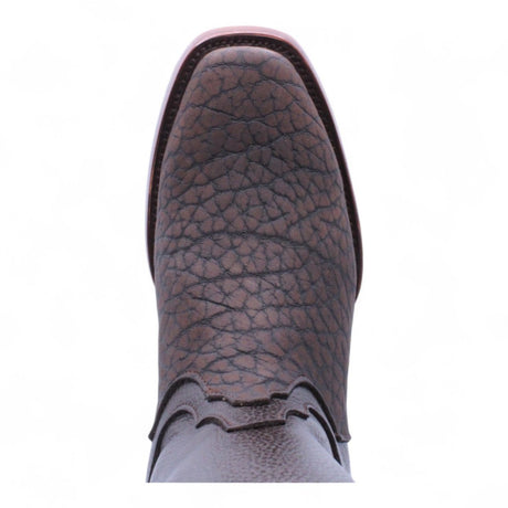 Botas de Piel Cuello de Toro Punta Dubai Cuadrada Para Hombre Color Chocolate - Hooch Boots - Hooch