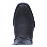 Botas de Piel Cuello de Toro Punta Dubai Cuadrada Para Hombre Color Negro - Hooch Boots - Hooch