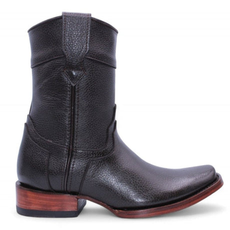 Botas de Piel Floter Punta Dubai Cuadrada Para Hombre Color Chocolate - Hooch Boots - Hooch