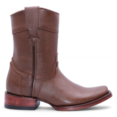 Botas de Piel Floter Punta Dubai Cuadrada Para Hombre Color Miel - Hooch Boots - Hooch
