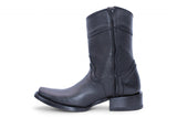 Botas de Piel Floter Punta Dubai Cuadrada Para Hombre Color Negro - Hooch Boots - Hooch