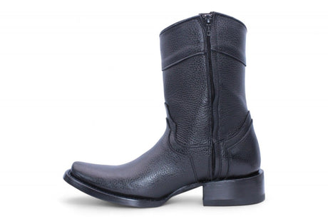Botas de Piel Floter Punta Dubai Cuadrada Para Hombre Color Negro - Hooch Boots - Hooch