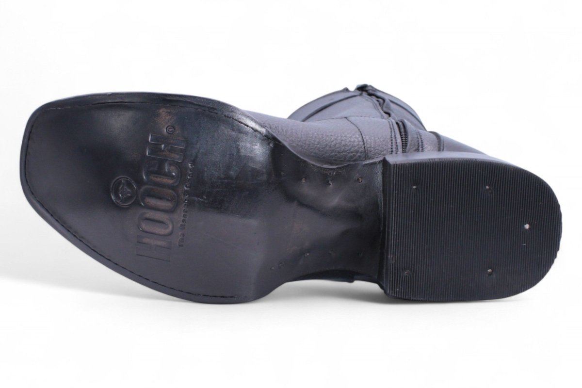 Botas de Piel Floter Punta Dubai Cuadrada Para Hombre Color Negro - Hooch Boots - Hooch