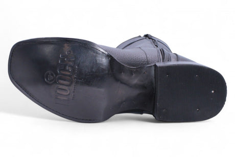 Botas de Piel Floter Punta Dubai Cuadrada Para Hombre Color Negro - Hooch Boots - Hooch