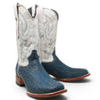 Botas de Piel Original Punta Cuadrada Color Azul - Tanner Mark Boots - Tanner Mark Boots