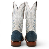 Botas de Piel Original Punta Cuadrada Color Azul - Tanner Mark Boots - Tanner Mark Boots