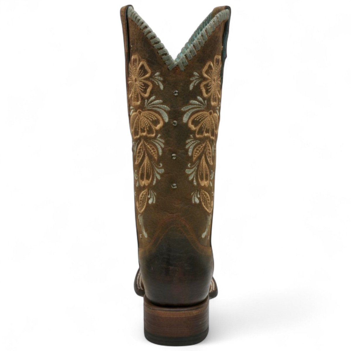 Botas de Piel Original Punta Cuadrada Color Cafe - Ive West - Rudel & Co.