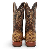 Botas de Piel Original Punta Cuadrada Color Miel - Tanner Mark Boots - Tanner Mark Boots