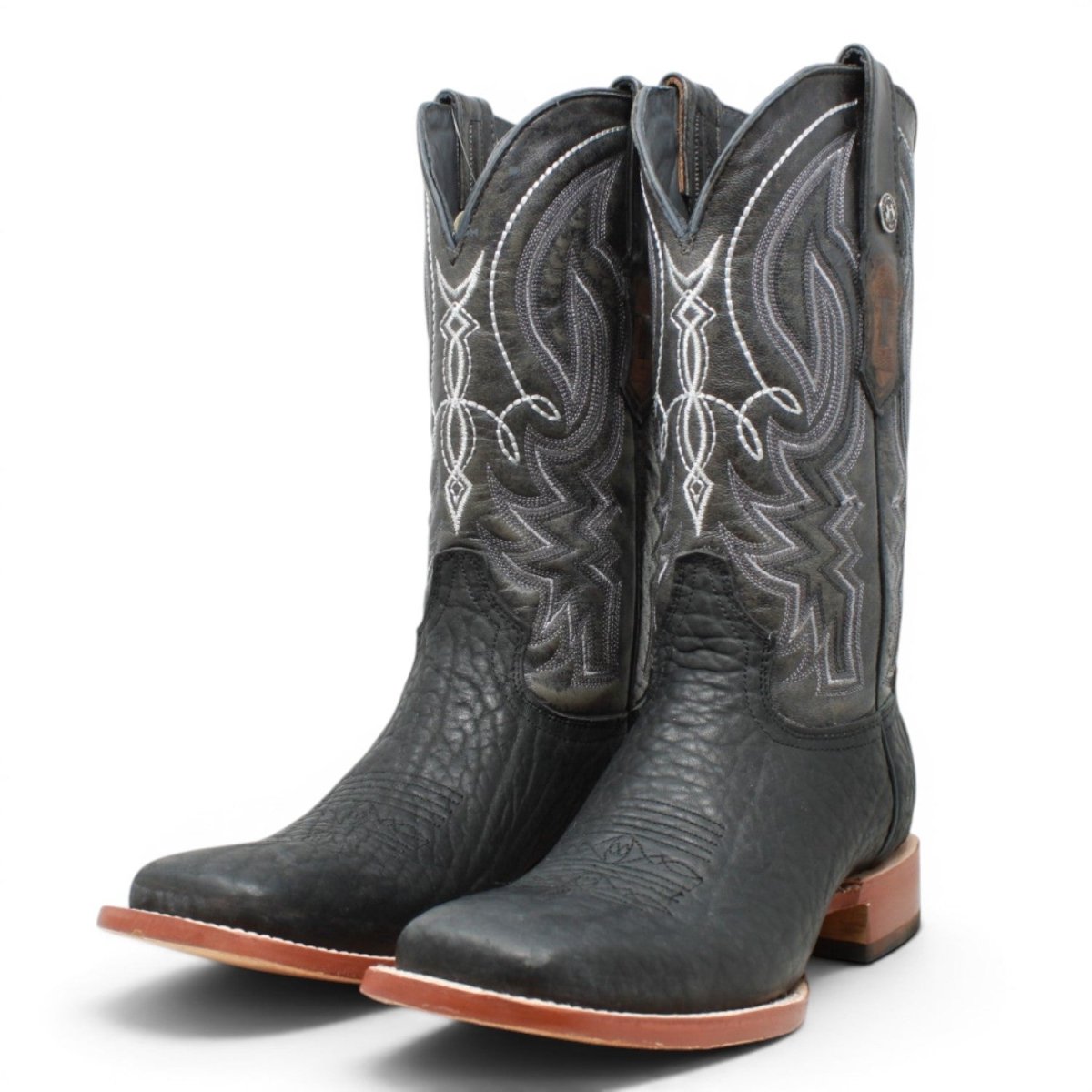 Botas de Piel Original Punta Cuadrada Color Negro - Tanner Mark Boots - Tanner Mark Boots