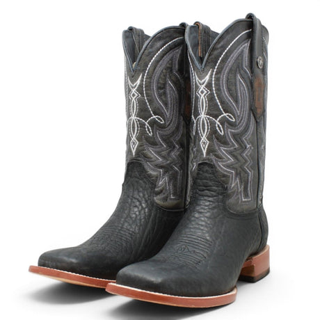 Botas de Piel Original Punta Cuadrada Color Negro - Tanner Mark Boots - Tanner Mark Boots