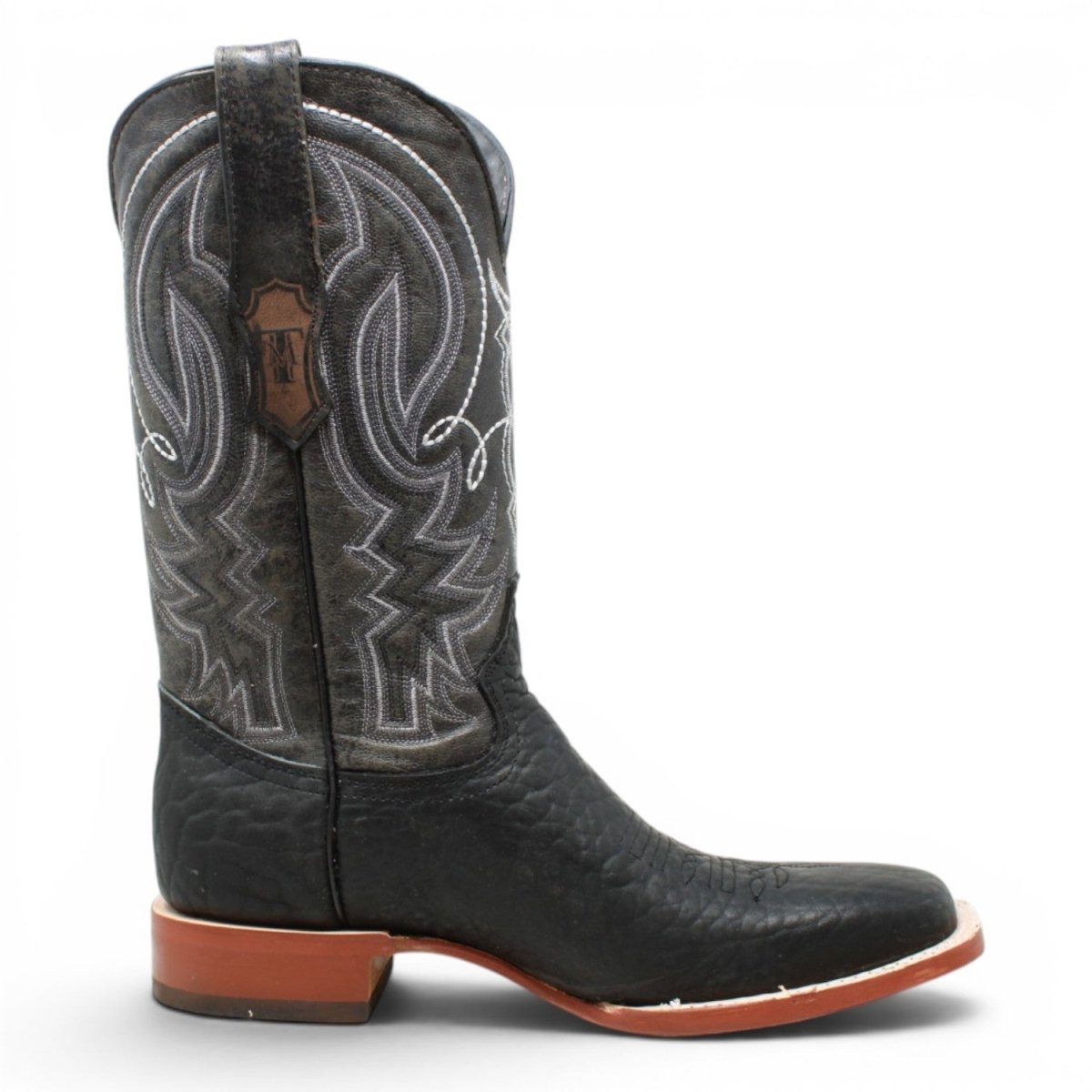 Botas de Piel Original Punta Cuadrada Color Negro - Tanner Mark Boots - Tanner Mark Boots