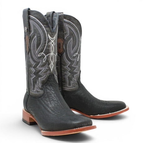 Botas de Piel Original Punta Cuadrada Color Negro - Tanner Mark Boots - Tanner Mark Boots